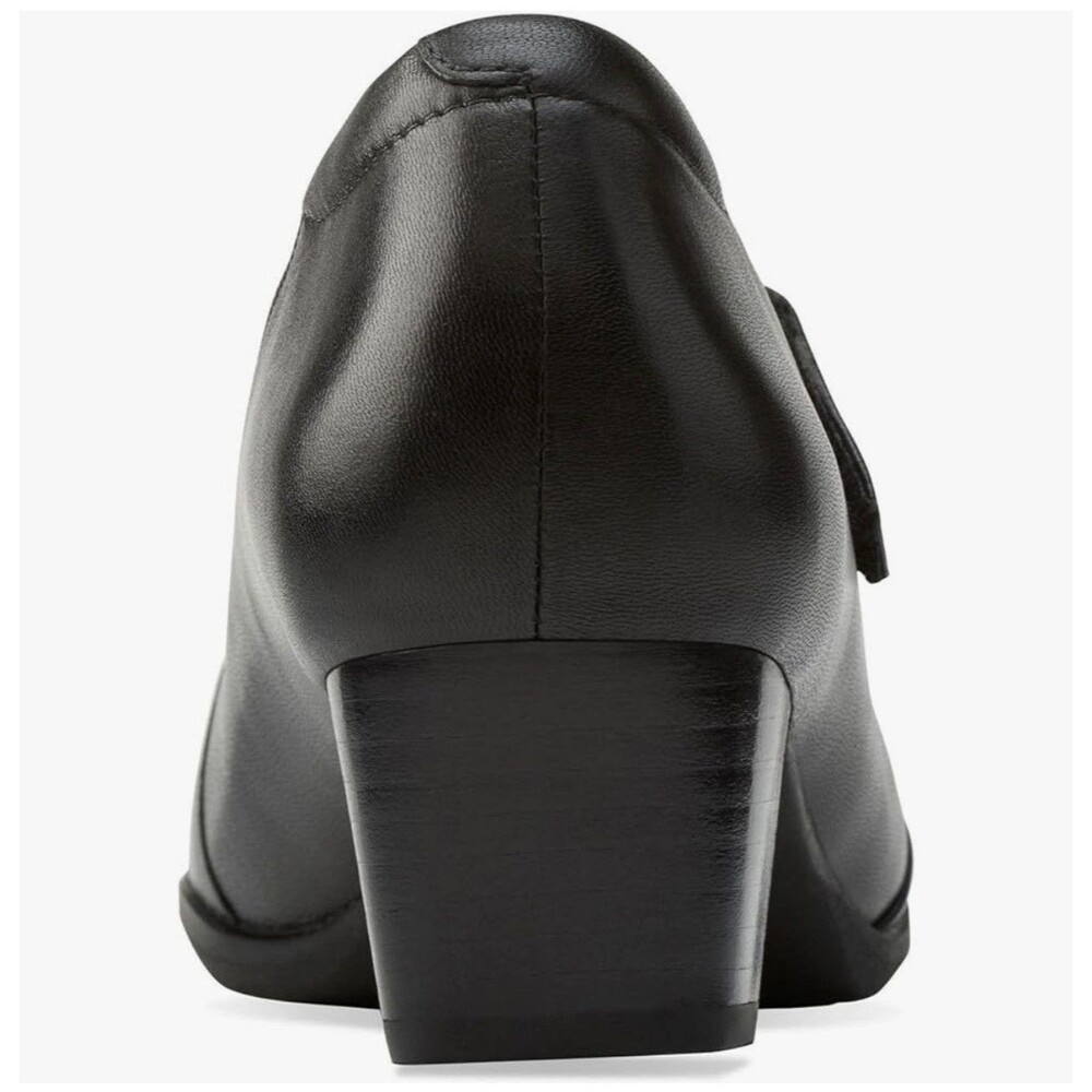 Clarks Women's Rosalyn Wren Pump Black Leather Size 8 - Picture 5 of 5